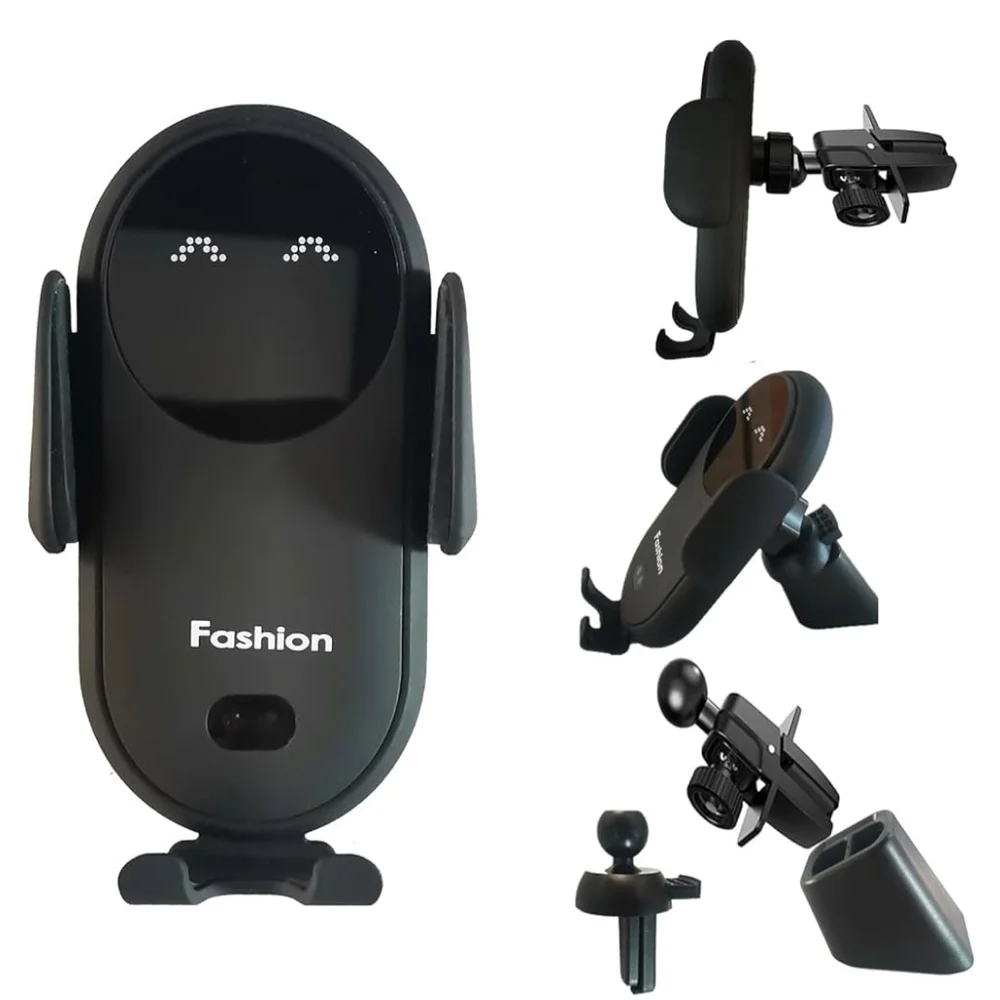 (1)4-in-1 Super Fast Charger & (1) Smart Sensor Car Charger In Black